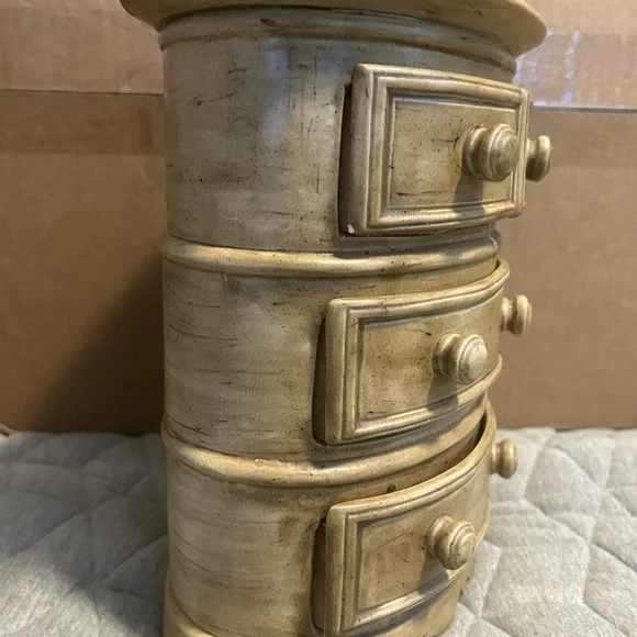 Vintage Rare Ceramic Jewelry Box